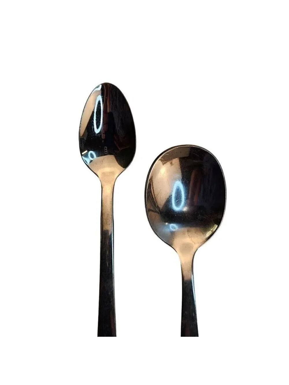 Vintage Baby Utensils Set 5 Teaspoons Forks Silver Stainless